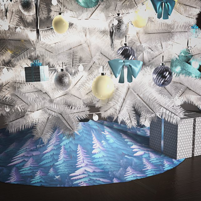 Arctic Fox Wonderland Brushed Polyester Tree Skirt (Creator Uploaded)