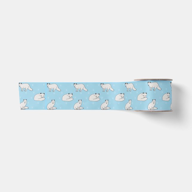 Arctic Foxes Ribbon Satin Ribbon (Front)
