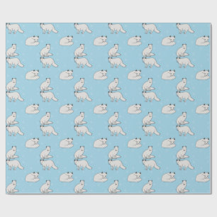 Arctic Foxes Wrapping Paper