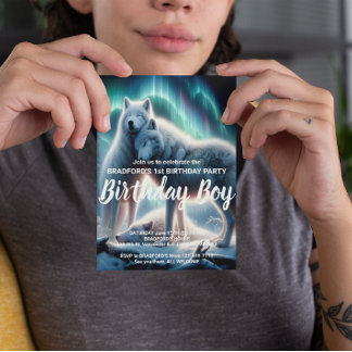 Arctic Guardians Birthday Invite Postcard