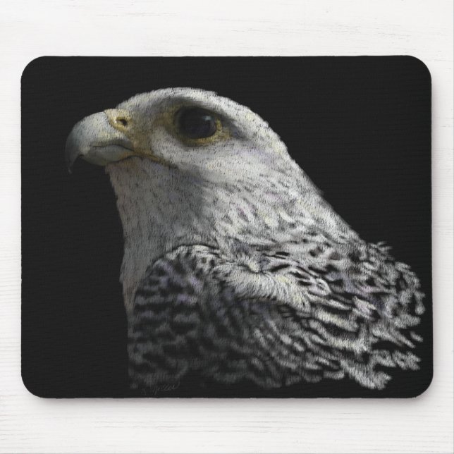 Arctic Gyrfalcon Mouse Pad (Front)