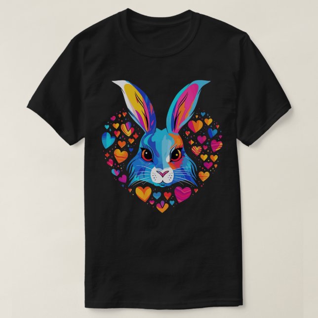 Arctic Hare Valentine Day T-Shirt (Design Front)