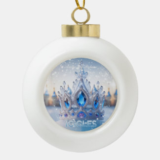 Arctic Ice Palace/Icicles- Framed Ornament