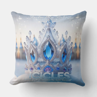 Arctic Ice Palace/icicles/Throw Pillow
