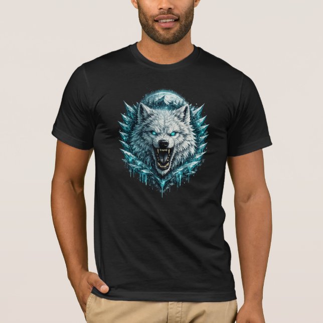 Arctic Ice Wolf T-Shirt (Front)