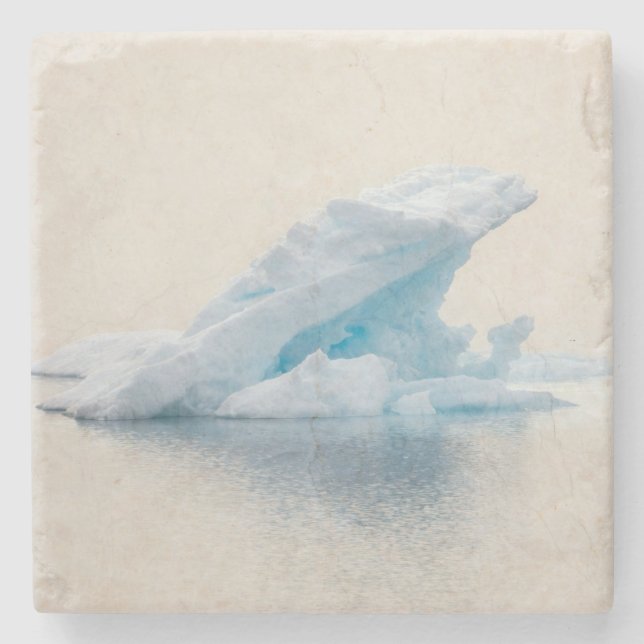 Arctic Iceberg Stone Coaster (Front)
