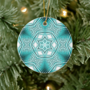 Arctic Kaleidoscope  Ceramic Ornament
