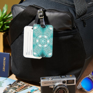 Arctic Kaleidoscope  Luggage Tag