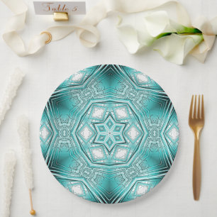 Arctic Kaleidoscope Paper Plate