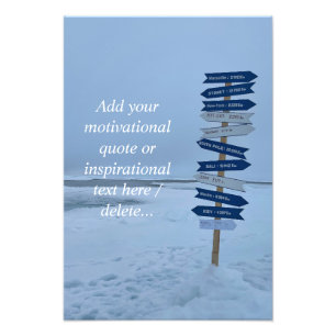 Arctic Landscape, North Pole 90°Latitude, Custom Photo Print