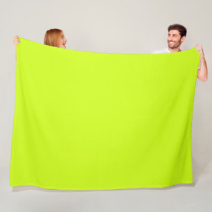 Arctic lime (solid colour)  fleece blanket