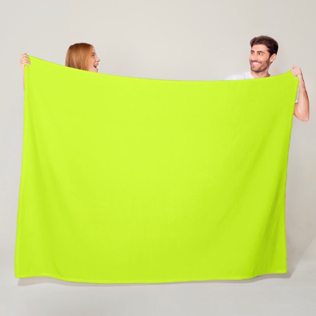 Arctic lime (solid colour)  fleece blanket (In Situ)