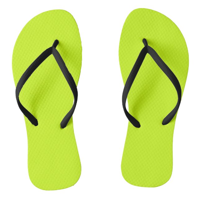 Arctic lime (solid colour)  flip flops (Footbed)