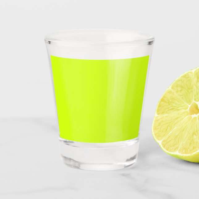Arctic lime (solid colour)  shot glass (Front)