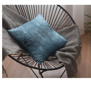 Arctic Luxe Psychedelic Ice Crystalline Throw Pillow