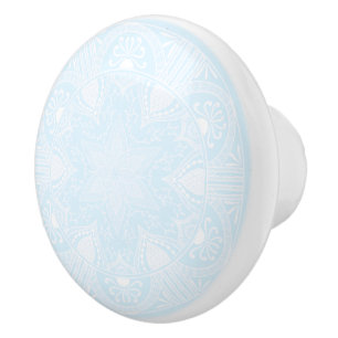 Arctic Mandala Ceramic Knob