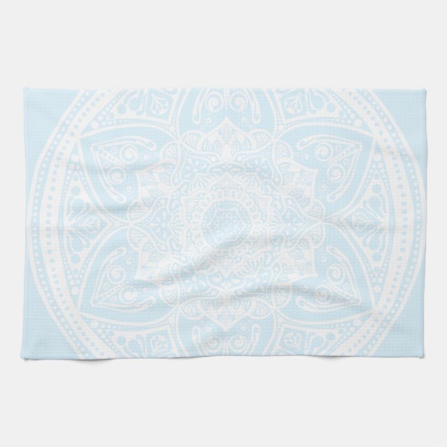 Arctic Mandala Kitchen Towel (Horizontal)