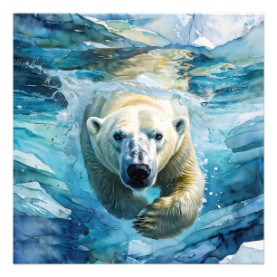 Arctic Mirage: The Swimming Monarch Photo Print