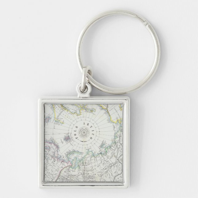 Arctic, Northern Hemisphere Keychain (Front)