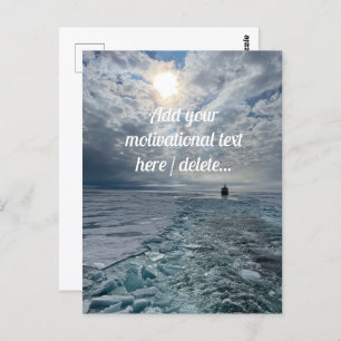 Arctic Ocean Landscape, Photography, Custom Postcard