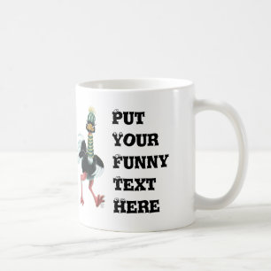 Arctic Ostrich on the Run Coffee Mug