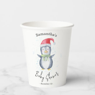 Arctic Penguin - baby shower Paper Cups