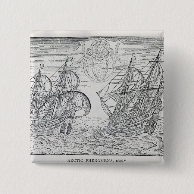 Arctic Phenomena' 2 Inch Square Button (Front)