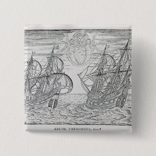 Arctic Phenomena' 2 Inch Square Button
