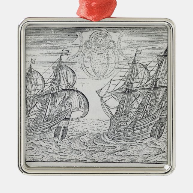 Arctic Phenomena' Metal Ornament (Front)