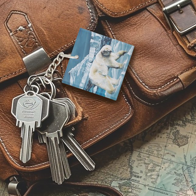 Arctic Polar Bear Blue Keychain (Creator Uploaded)