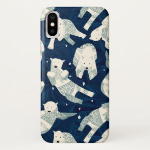 arctic polar bears midnight Case-Mate iPhone case