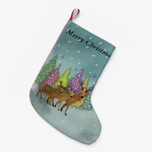 Arctic Reindeer Christmas Stocking