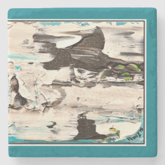 Arctic Rush, Blue and White Coaster