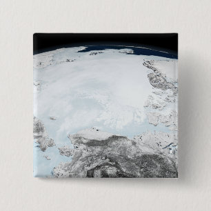 Arctic sea ice 2 inch square button