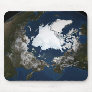 Arctic sea ice mouse pad