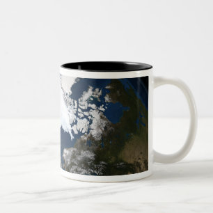 Arctic sea ice Two-Tone coffee mug