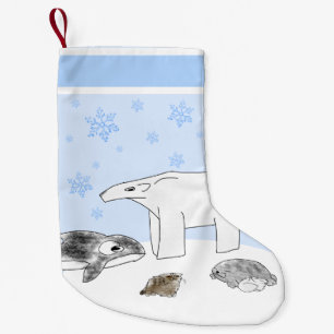 Arctic Storybook Friends Christmas Stocking