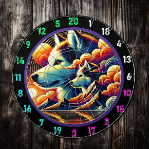 Arctic Trail Husky Room Art Dartboard