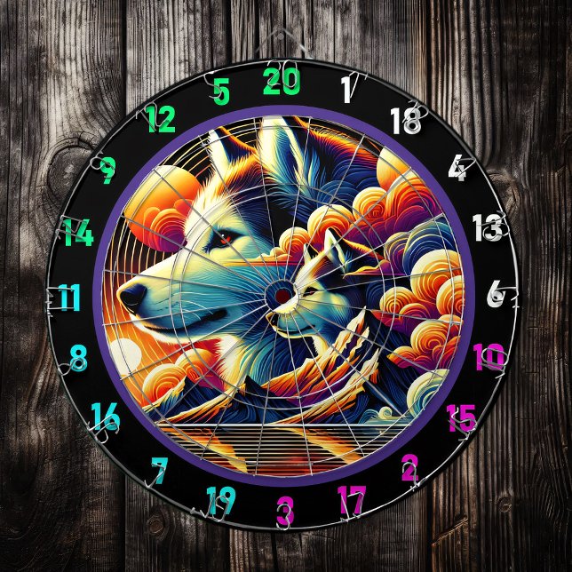 Arctic Trail Husky Room Art Dartboard (Creator Uploaded)