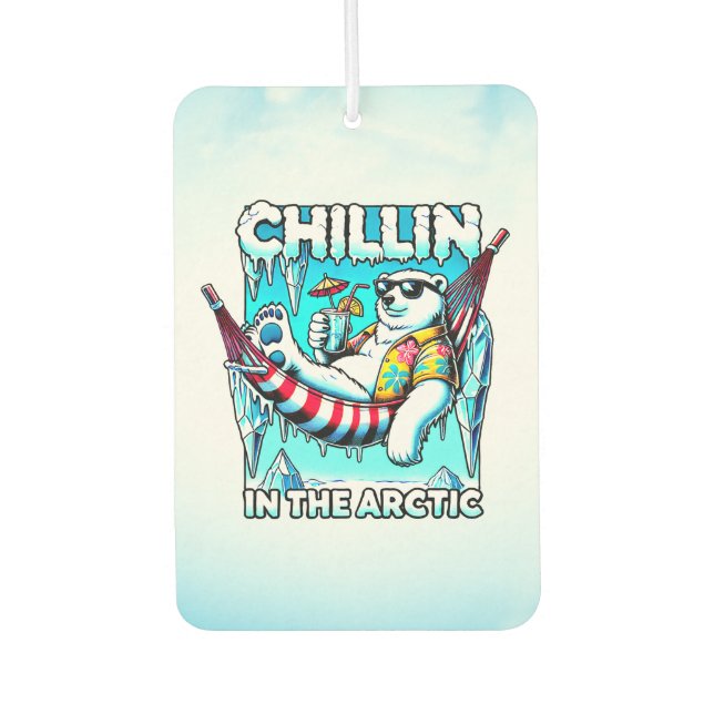 Arctic Vacation Air Freshener (Front)
