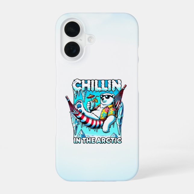 Arctic Vacation iPhone 16 Case (Back)