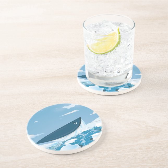 Arctic Whale Coaster (Side)