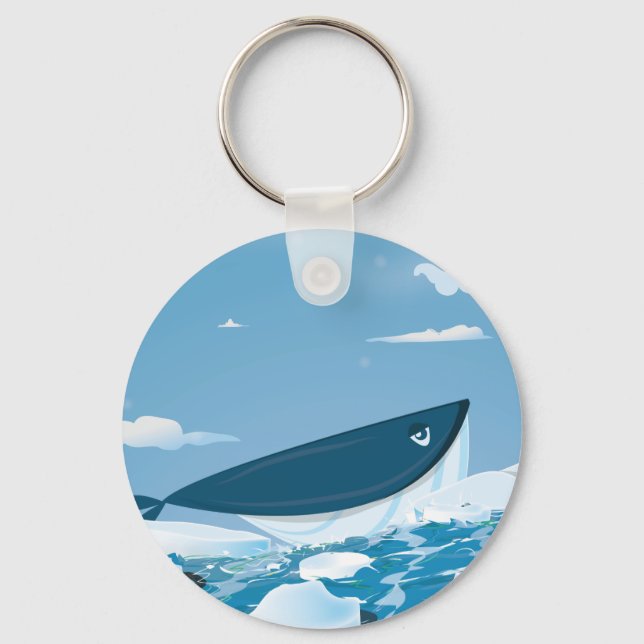 Arctic Whale Keychain (Front)