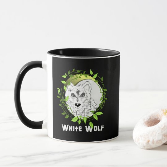 Arctic White Wolves Wild Animal Design Mug