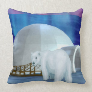 Arctic Winds Throw Pillow