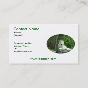 Arctic Wolf Business Card