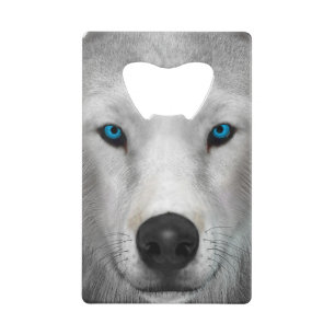 Arctic Wolf Credit Card Bottle Opener