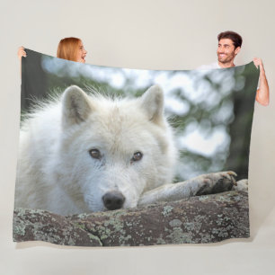 ARCTIC WOLF FLEECE BLANKET
