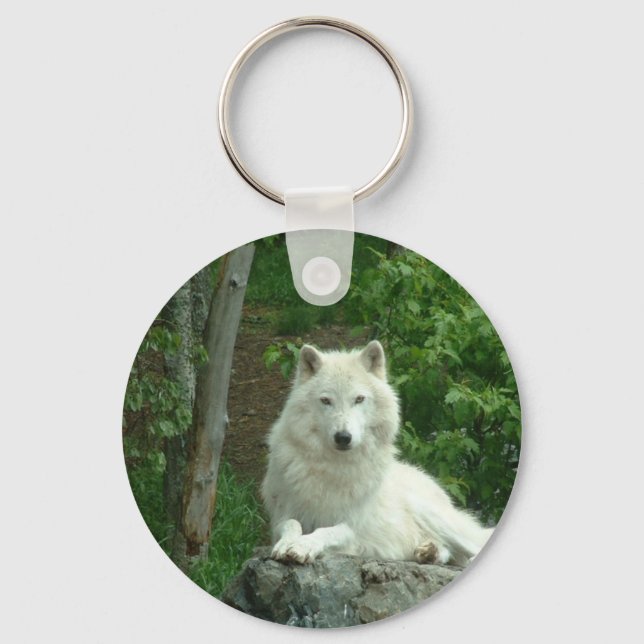 Arctic Wolf Keychain (Front)