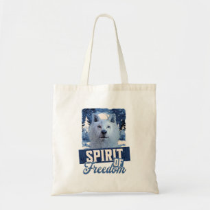 Arctic Wolf Spirit of Freedom Wildlife Design Tote Bag